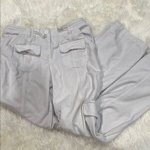 White Brandy Melville Kim Cargo Pants